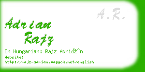 adrian rajz business card